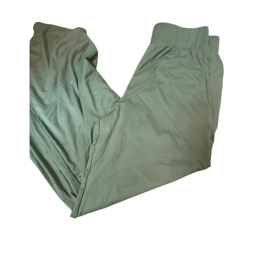 NWOT Elasticated Wide Leg Pant Olive Green